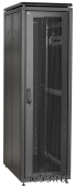 ITK Шкаф сетевой 19" LINEA N 42U 600х800 мм перфорированная передняя дверь черный