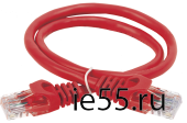 ITK Коммутационный шнур (патч-корд), кат.5Е UTP, 3м, красный