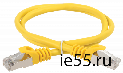 ITK Коммутационный шнур (патч-корд), кат.5Е FTP, 0,5м, желтый