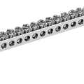 Шины N, PE на двух угловых изоляторах с никелевым покрытием