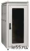 ITK Шкаф сетевой 19" LINEA N 33U 600х1000 мм стеклянная передняя дверь, задняя перфорированная сер