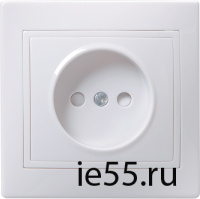 РСш10-2-ККм Розетка 1местн. без з/к с защ.штор. 10А КВАРТА (кремовый)